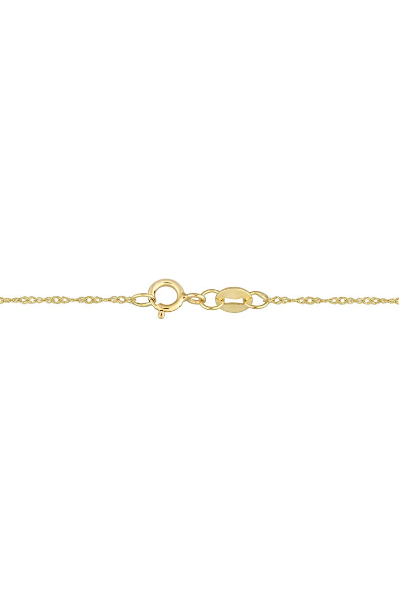 Opal & Diamond Halo Necklace 10K, Alternate, color, 10k Yellow Gold
