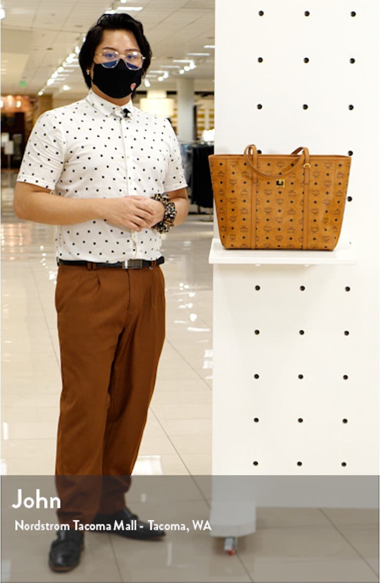 Medium Toni Visetos Coated Canvas East/West Shopper, sales video thumbnail