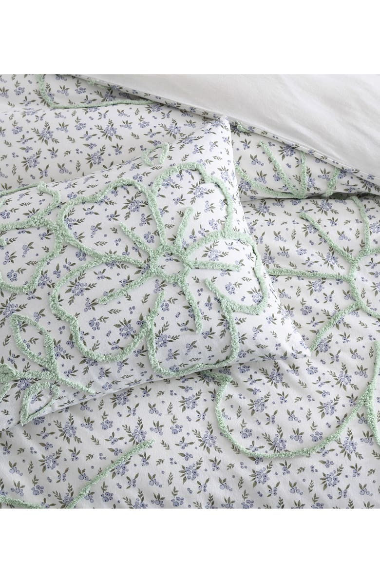 Peri Home Blueberry Chenille Duvet Cover & Shams Set, Alternate, color, Blue