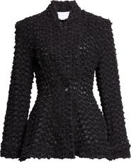 Stella McCartney Laser Bouclé Denim Hourglass Jacket