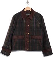 Scotch & Soda Luna Wax Plaid Mixed Media Jacket