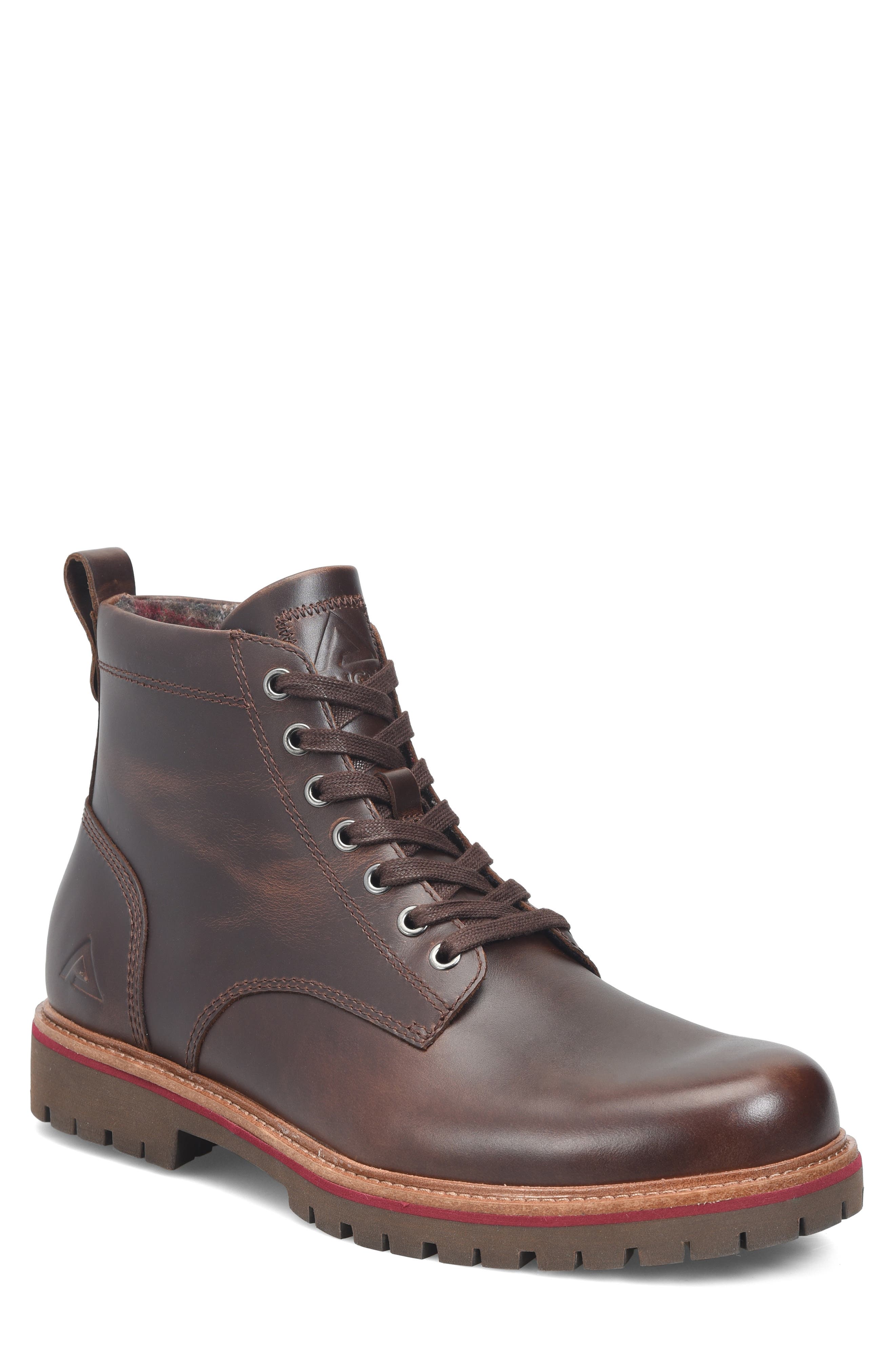 Ryder Weatherproof Lugged Plain Toe Boot, Main, color, BRIDLE BROWN