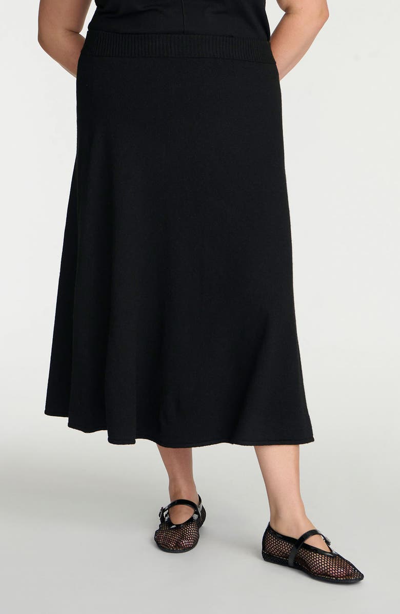 ELOQUII Maxi Sweater Skirt, Main, color, 