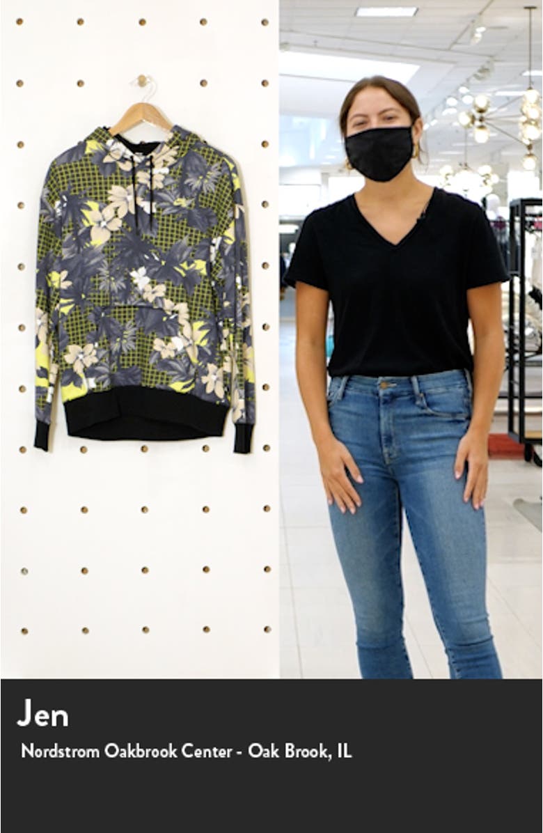 Paradise Floral Print Hoodie, sales video thumbnail