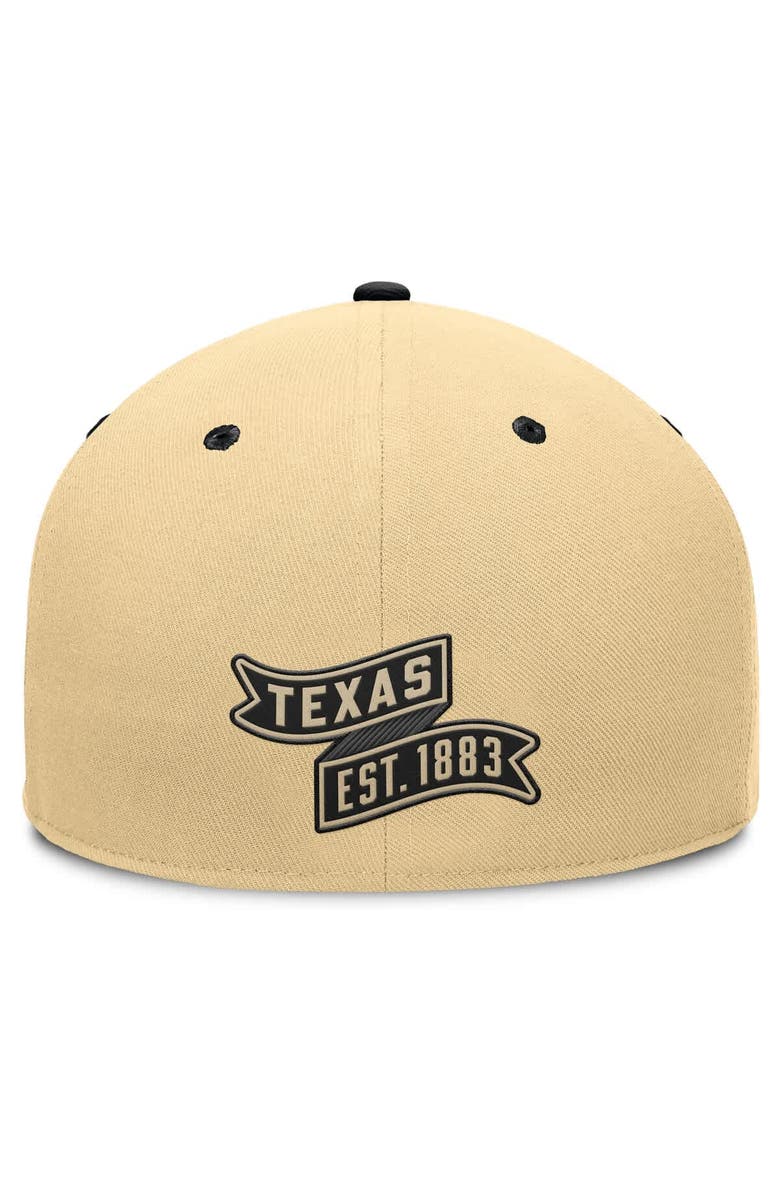 FANATICS Men's Fanatics Gold/Black Texas Longhorns Balance Fitted Hat, Alternate, color, Khaki