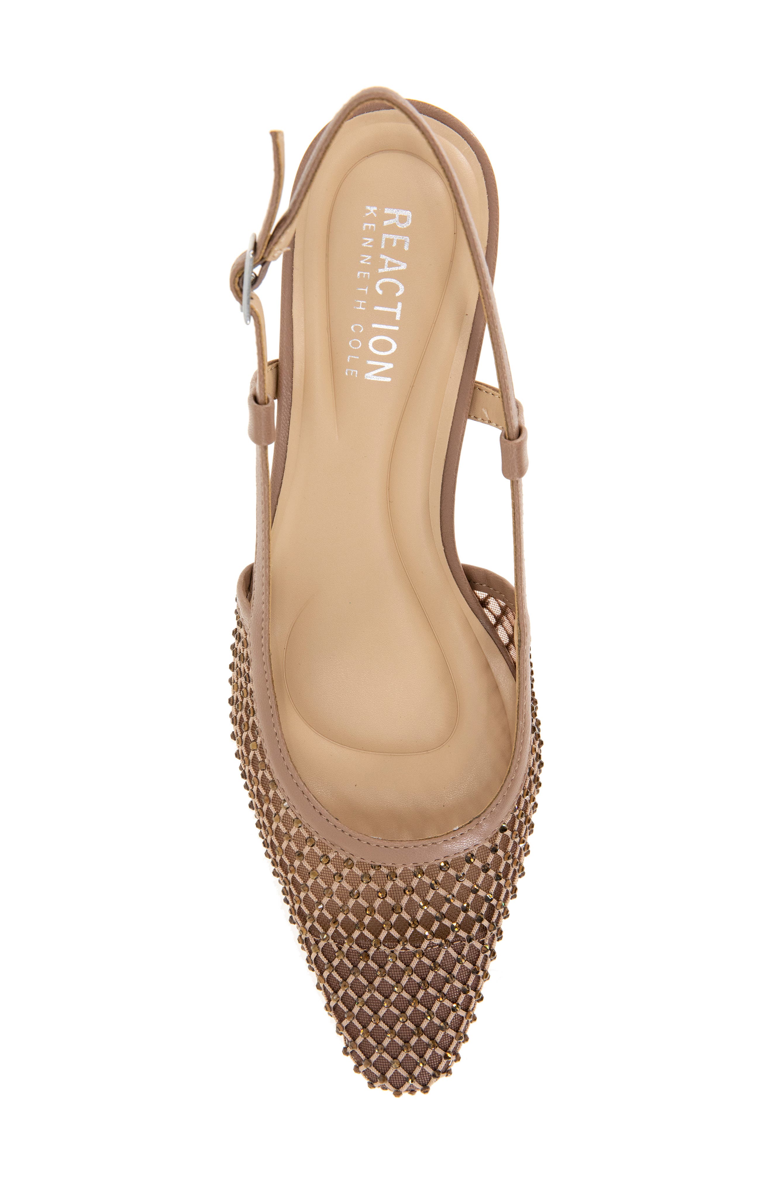 Reaction Kenneth Cole Maggie Mesh Slingback Pump, Alternate, color, Tan Crystal Mesh