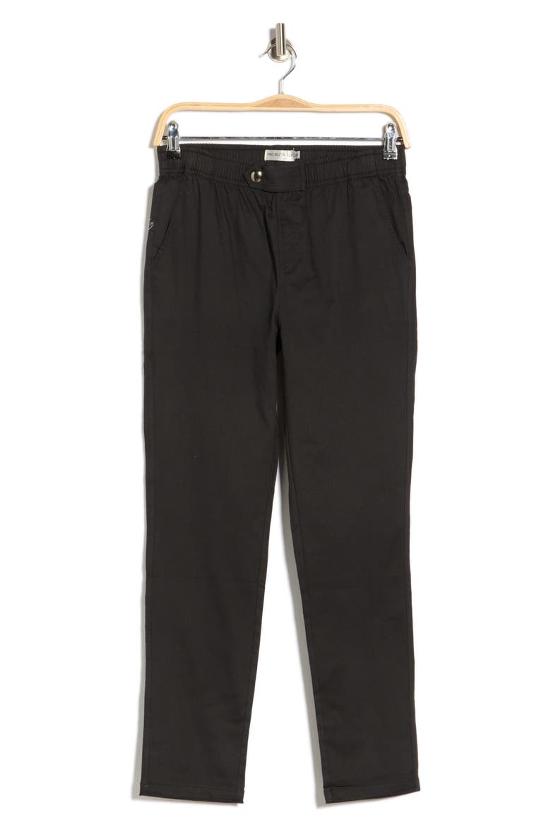 Side Button Capri Pants, Alternate, color, BLACK