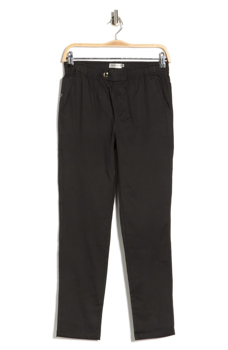 PATRIZIA LUCA Side Button Capri Pants, Main, color, Black