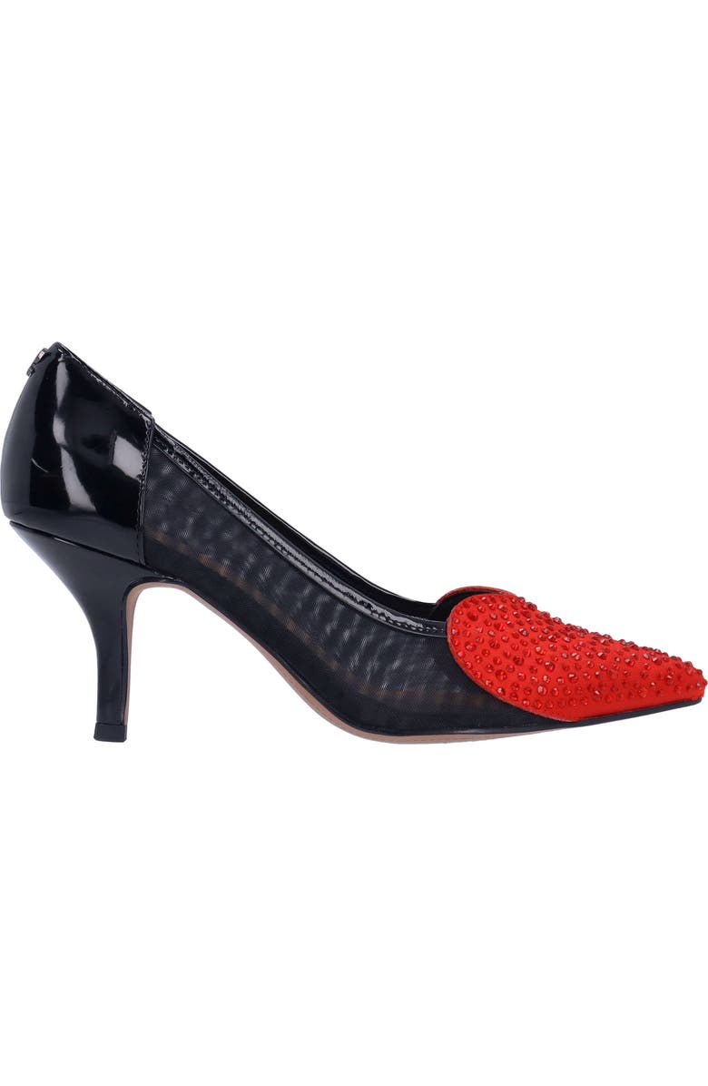 J. Reneé Coopid Pointed Toe Pump, Alternate, color, Black/ Red
