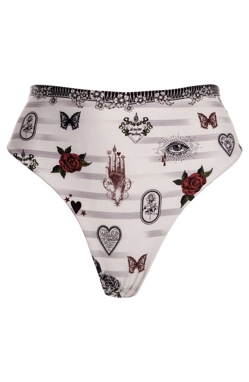 AGUA BENDITA AGUA BENDITA PENELOPE THORN REVERSIBLE HIGH WAIST BIKINI BOTTOMS 