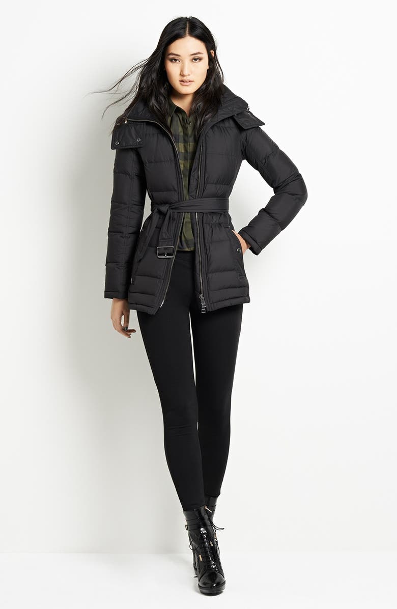 Burberry Brit 'Mareton' Quilted Down Jacket, Alternate, color, 