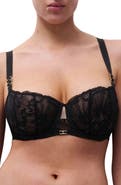 Chantelle Lingerie Muse Underwire Lace Unlined Demi Bra