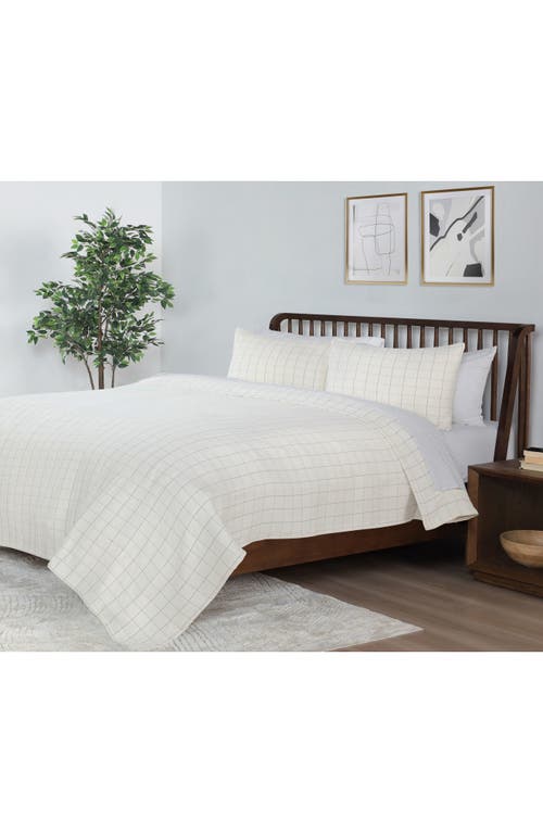 Vellux Yukon Coverlet Set In White