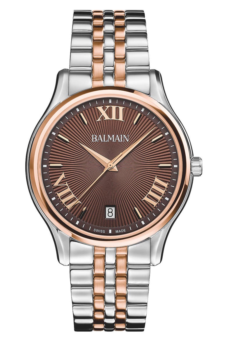 Beleganza Bracelet Watch, 40mm, Main, color, STAINLESS STEEL/ROSE GOLD