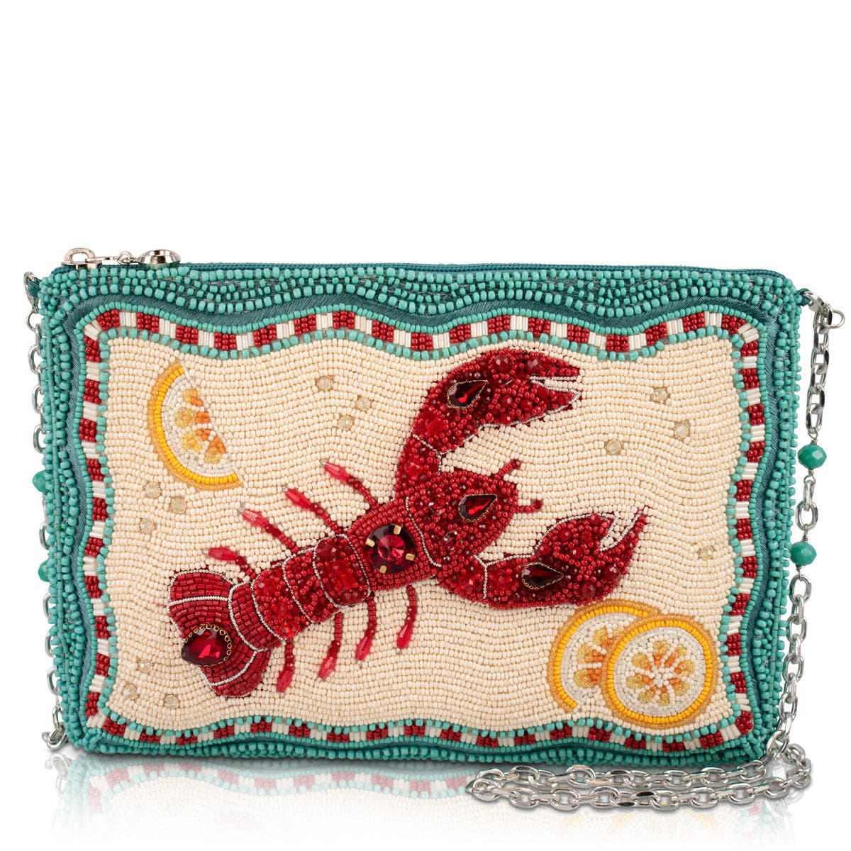 Mary Frances Accessories Crack Me Up Crossbody Handbag, Main, color, Blue