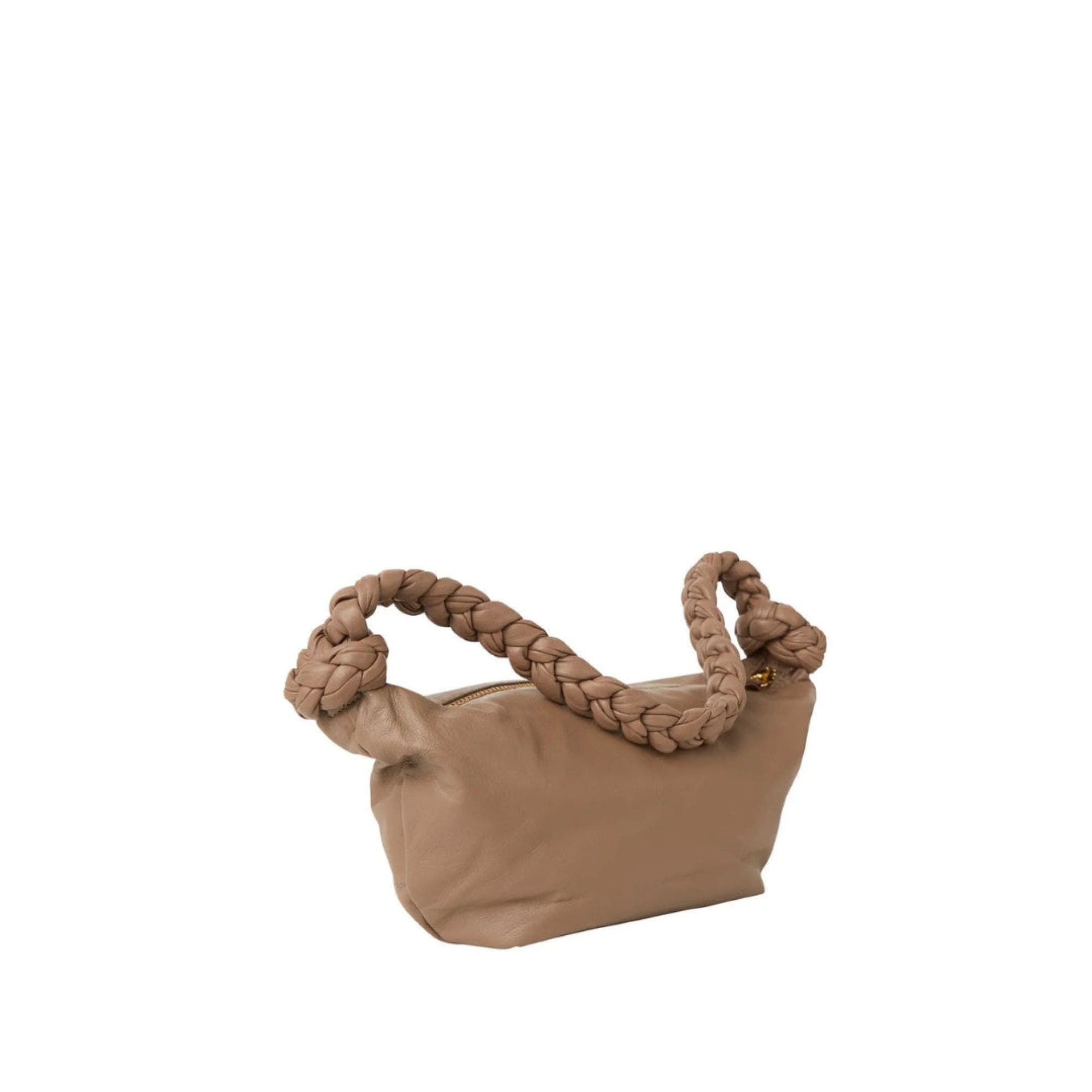 The Bella Leather Handbag, Alternate, color, Taupe