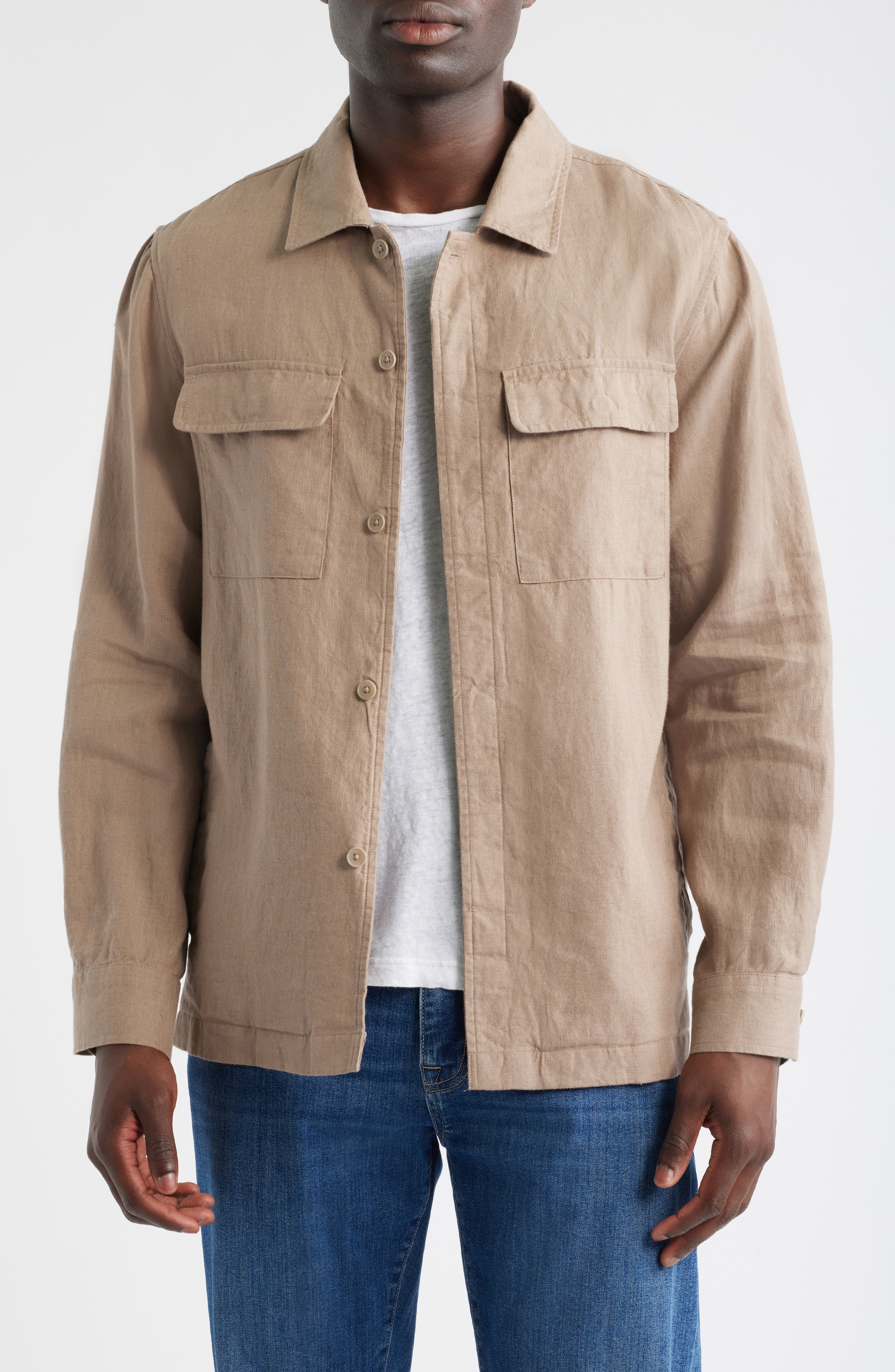 Nordstrom Linen Shirt Jacket