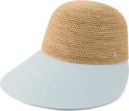 Helen Kaminski Raffia & Cotton Baseball Cap