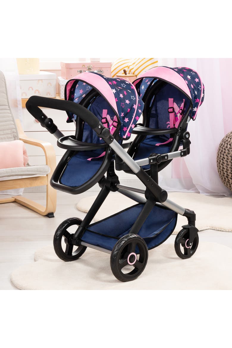 Xeo Twin Pram, Dolls Up To 20 Inches, 3+, Alternate, color, Multicolored