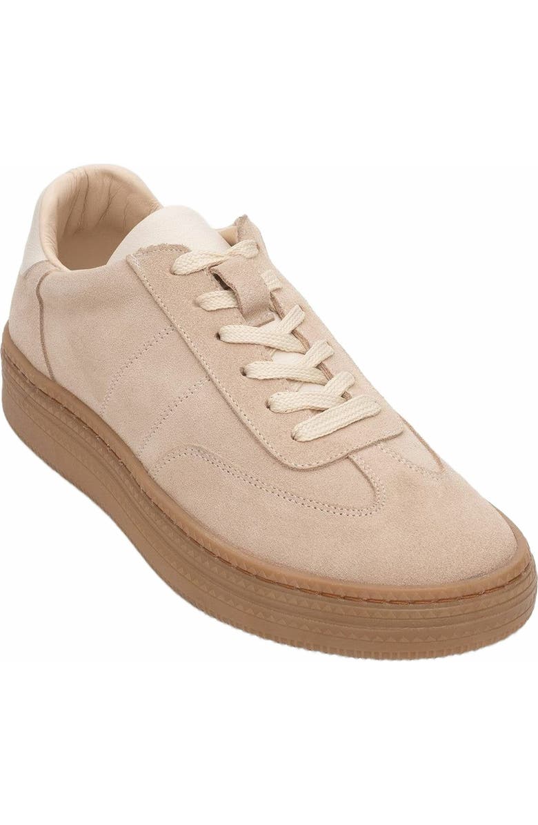 Forever & Always Shoes Fyore Leather Sneakers, Alternate, color, Beige Suede Leather
