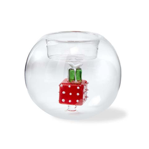 Gifts Globe Tealight Holder - Clear Candle Holder for Home