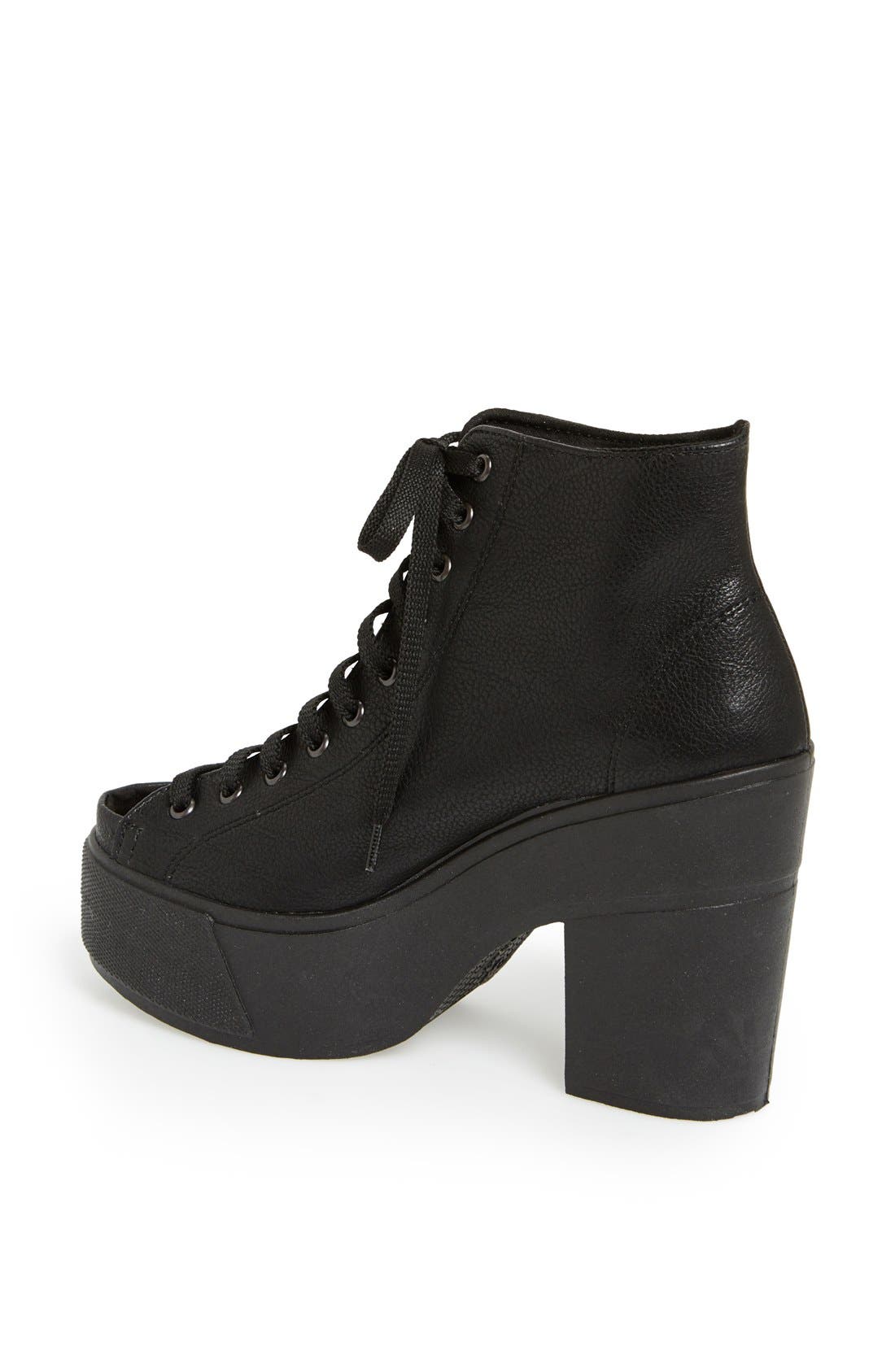 'Atom' Platform Boot, Alternate, color, BLACK
