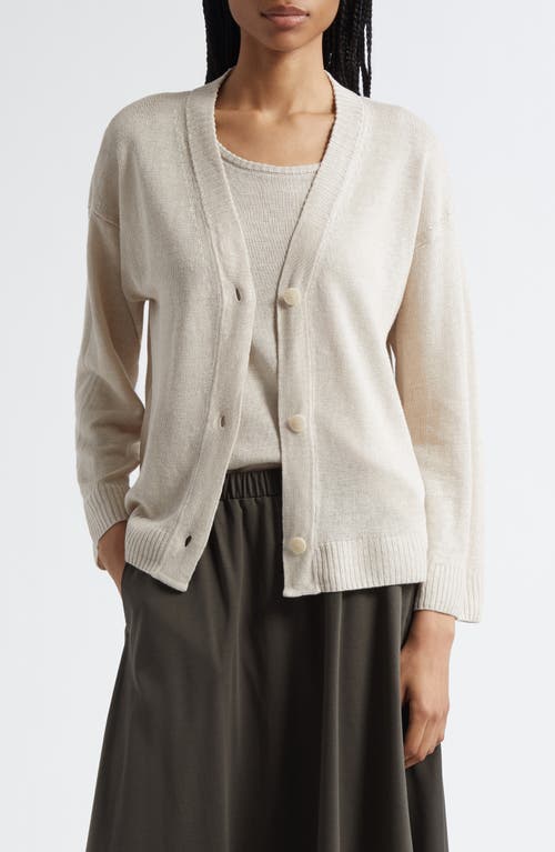 MM by Max Mara Alacre Linen Cardigan in Sand  product