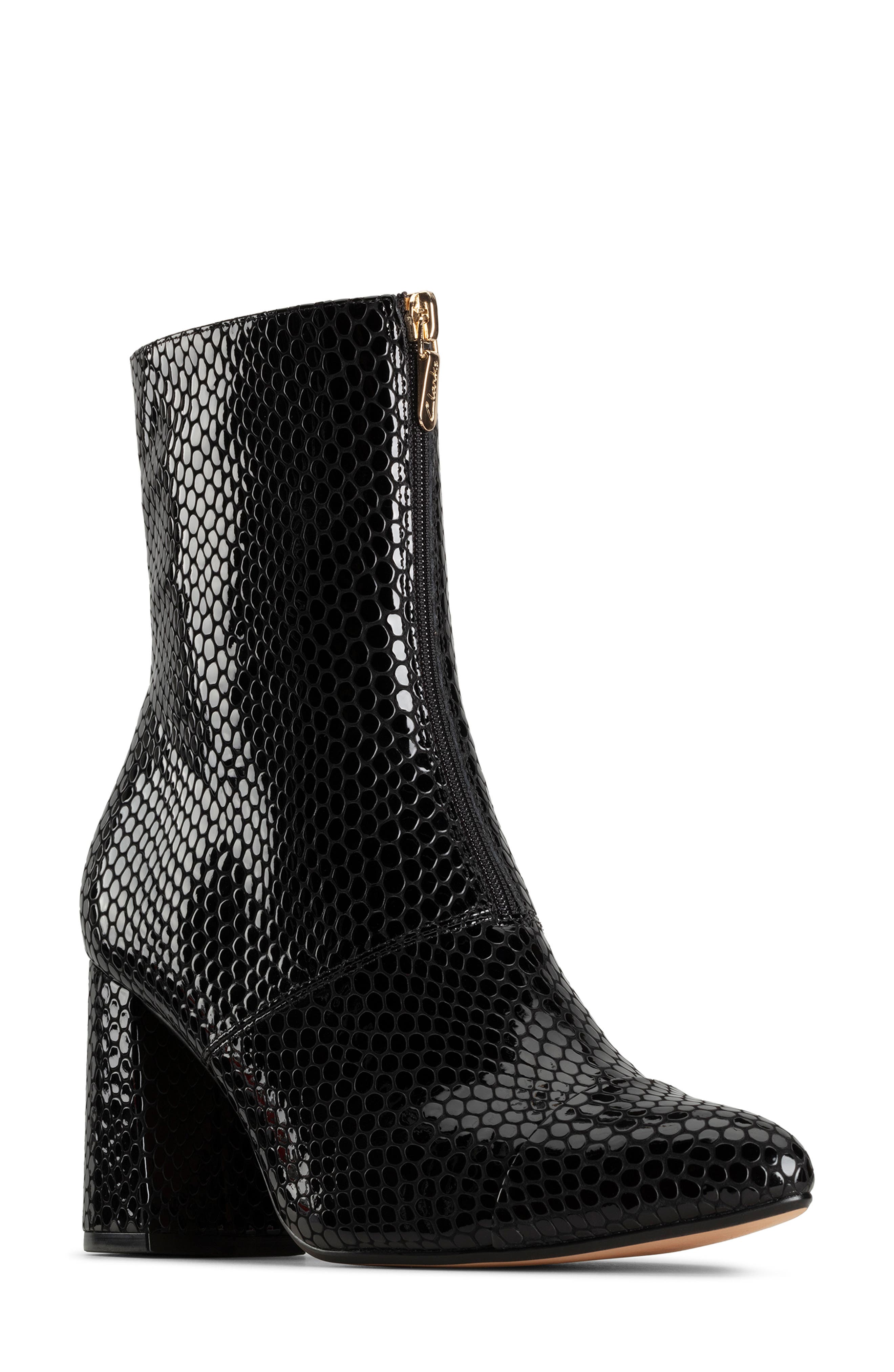 Clarks<sup>®</sup> Laina85 Front Zip Bootie, Main, color, 