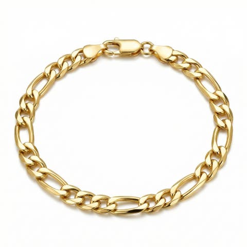 14k Gold-filled Figaro Link Bracelet (8.5 inch)