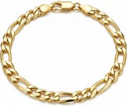 Bliss Diamond 14k Gold-filled Figaro Link Bracelet
