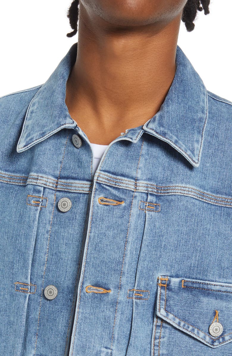 HIROSHI KATO Stretch Selvedge Denim Jacket, Alternate, color, 