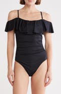 La Blanca Convertible Ruffle One-Piece Swimsuit