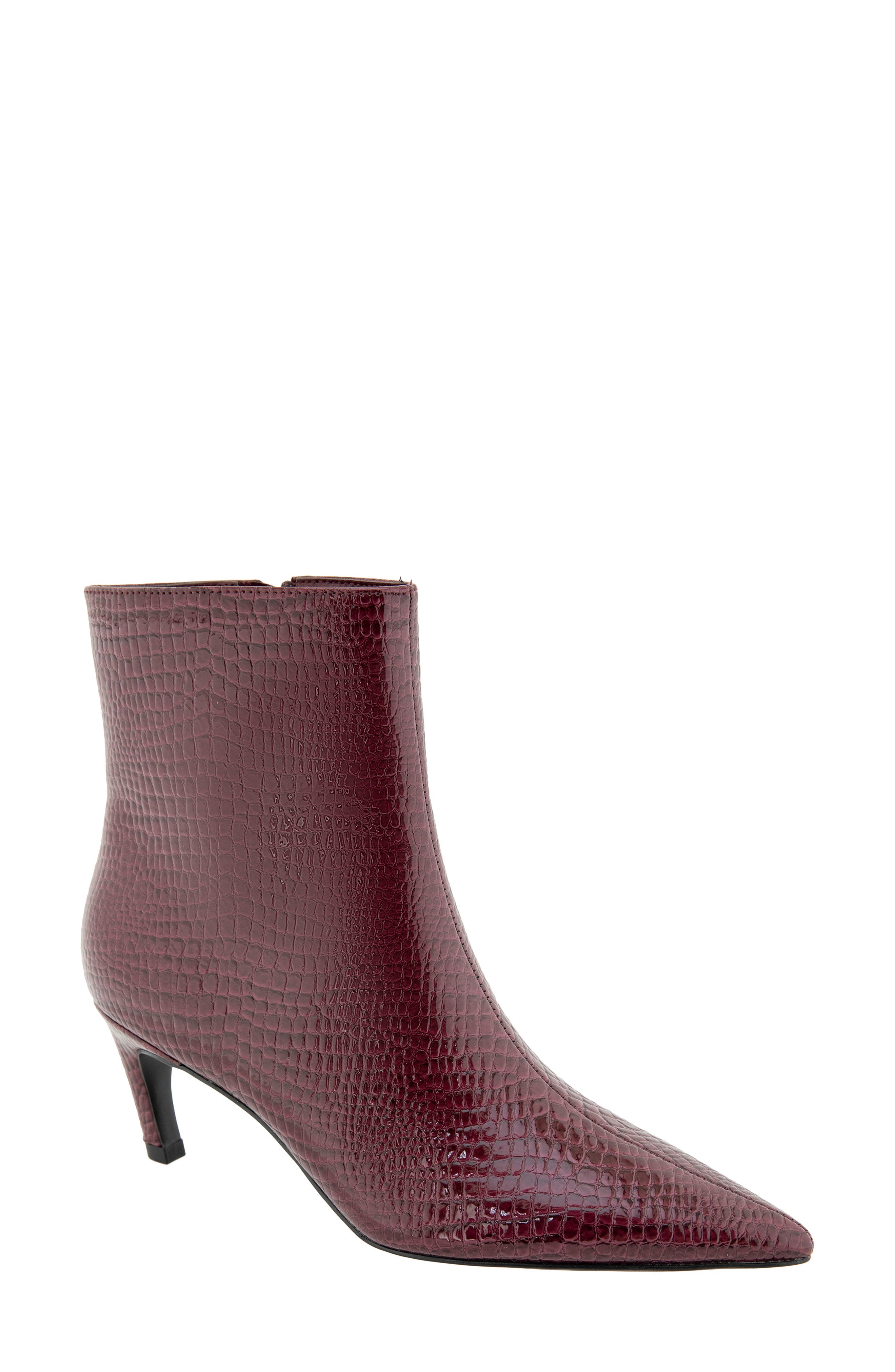 Bcbg Zera Pointed Toe Bootie In Burgundy
