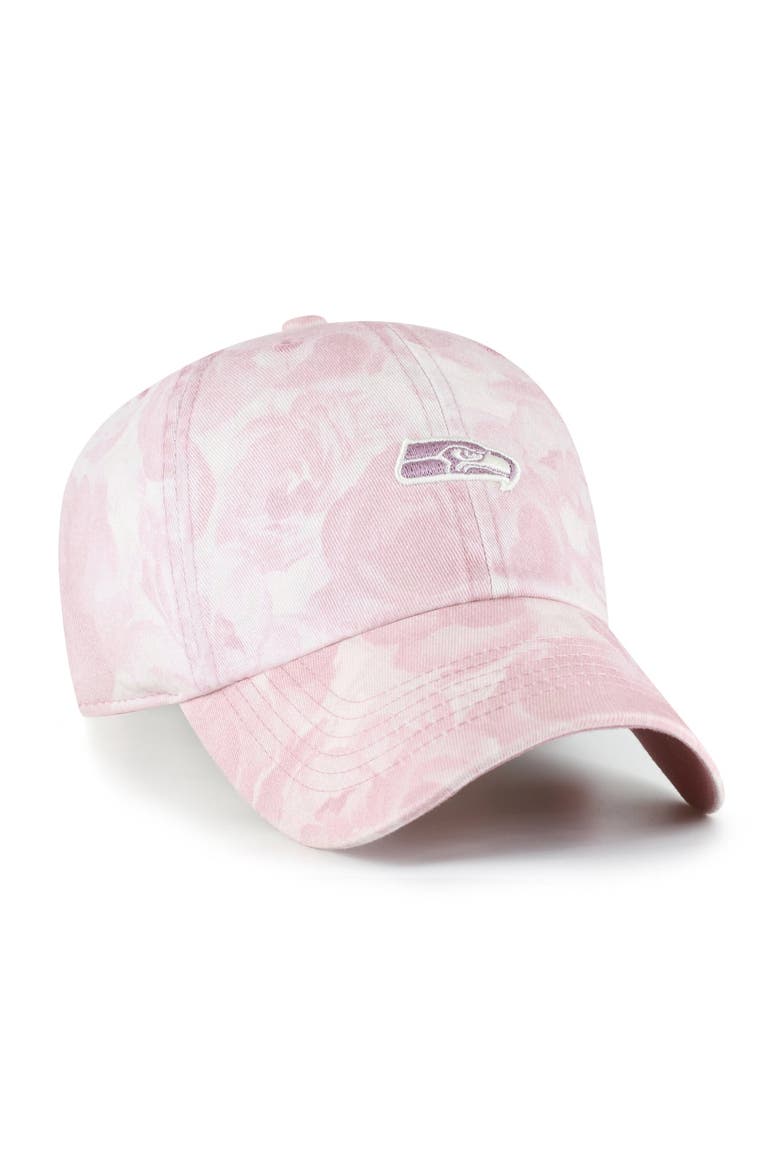Women's '47 Pink Seattle Seahawks  Gardenia Clean Up Adjustable Hat, Alternate, color, Pink