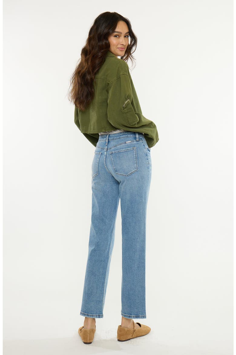 Matilda Essentials Mid Rise True Straight Jeans, Alternate, color, Medium Wash