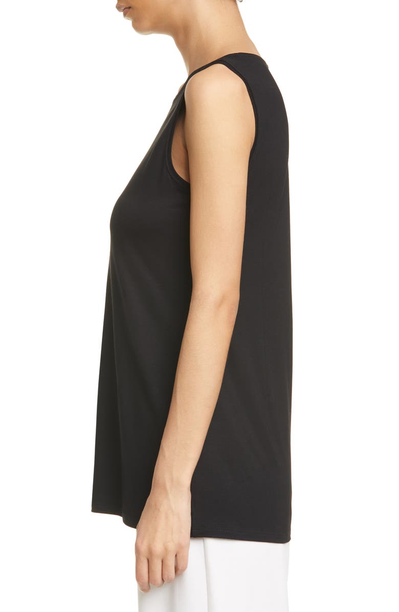 Eileen Fisher Crewneck Long Tank Top, Alternate, color, 