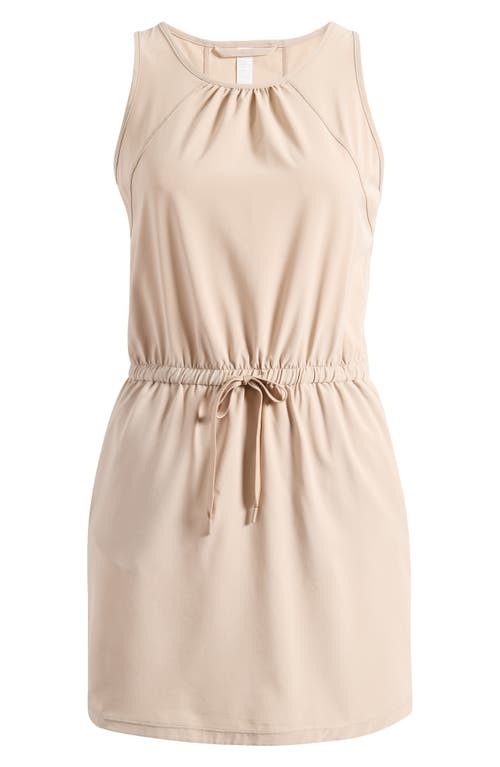 Zella Day Out Sleeveless Dress In Tan Thread