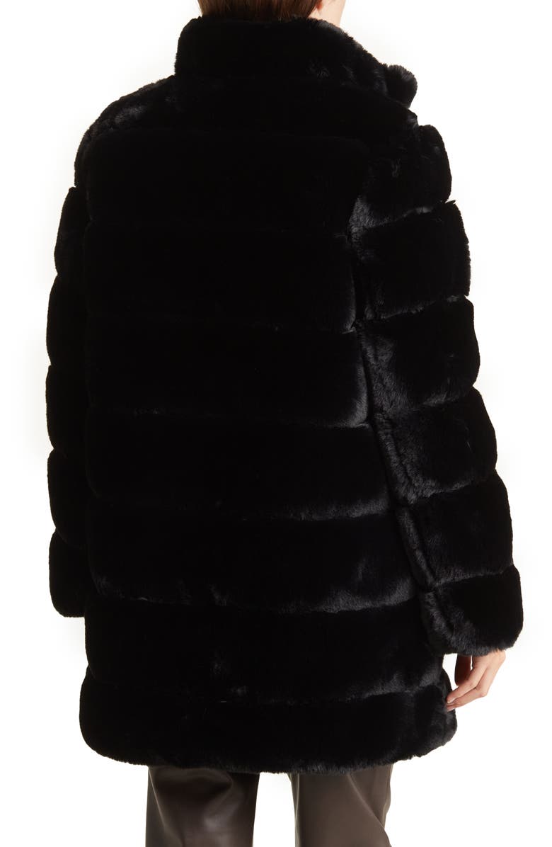 Via Spiga Reversible Faux Fur Puffer Jacket, Alternate, color,