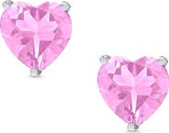 Lily Nily Kids' Cubic Zirconia Heart Stud Earrings