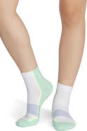 Bombas Colorblock Running Quarter Socks