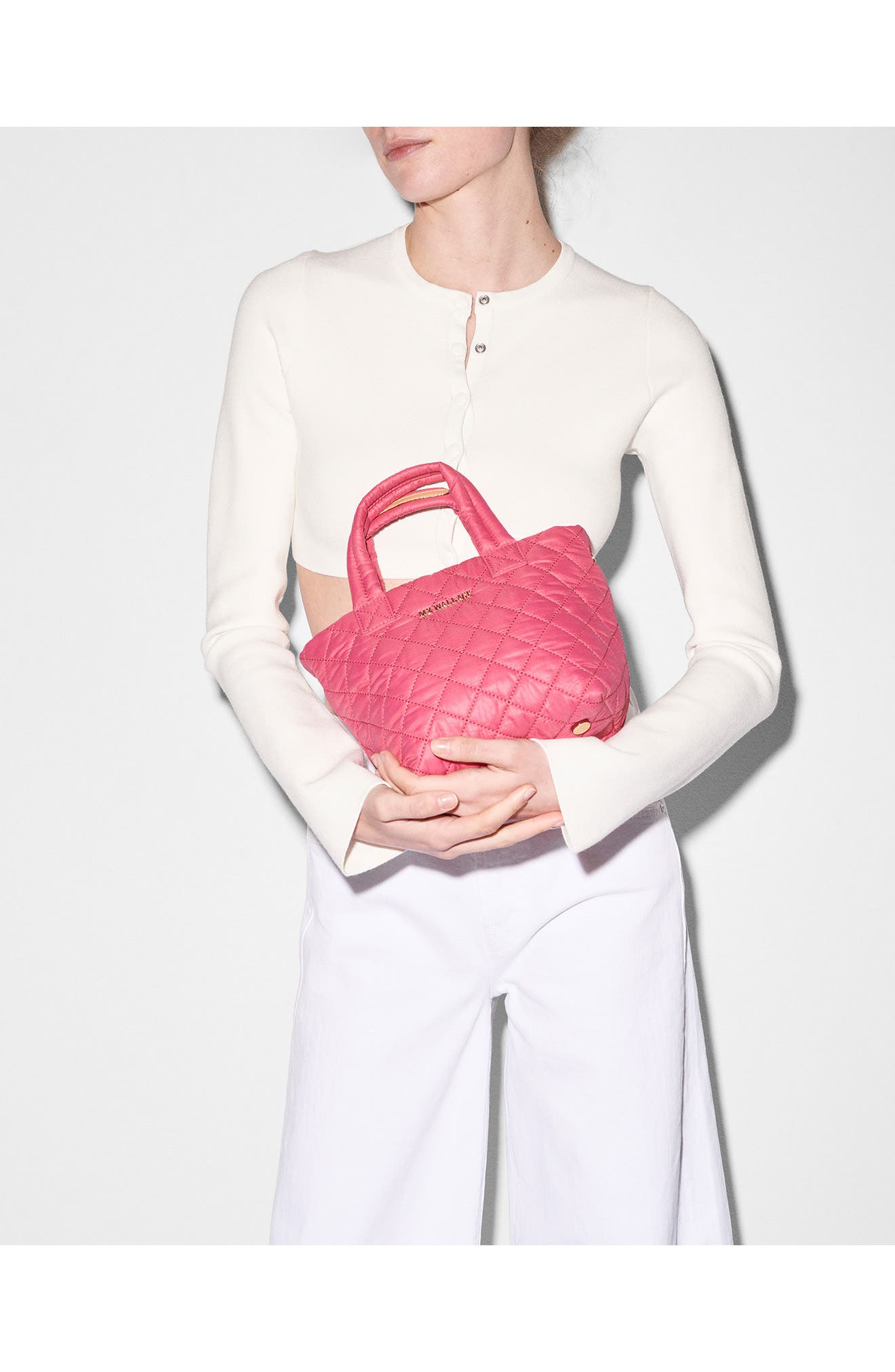 MZ Wallace Micro Metro Deluxe Quilted Nylon Tote, Alternate, color, 