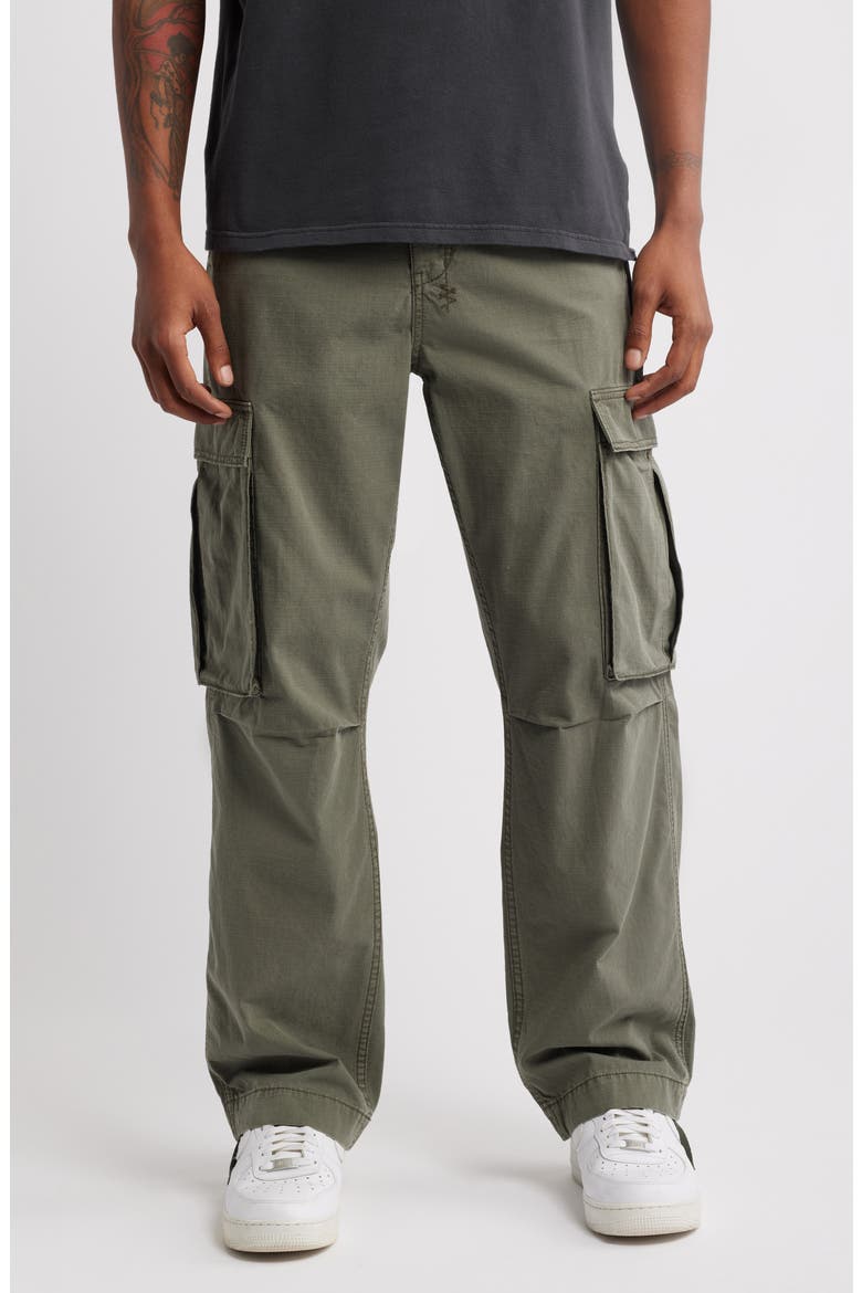 Fugitive Forest Camo Stretch Cotton Cargo Pants, Main, color, GREEN