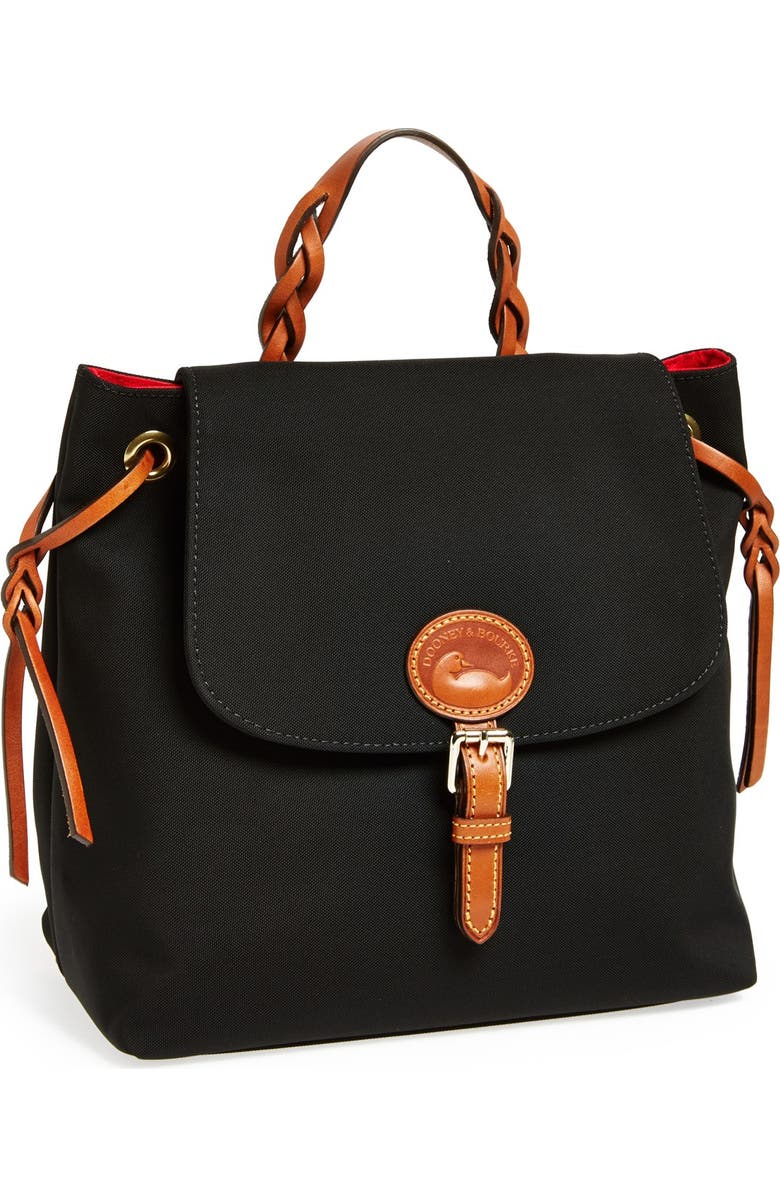 Dooney & Bourke Nylon Flap Backpack, Main, color,