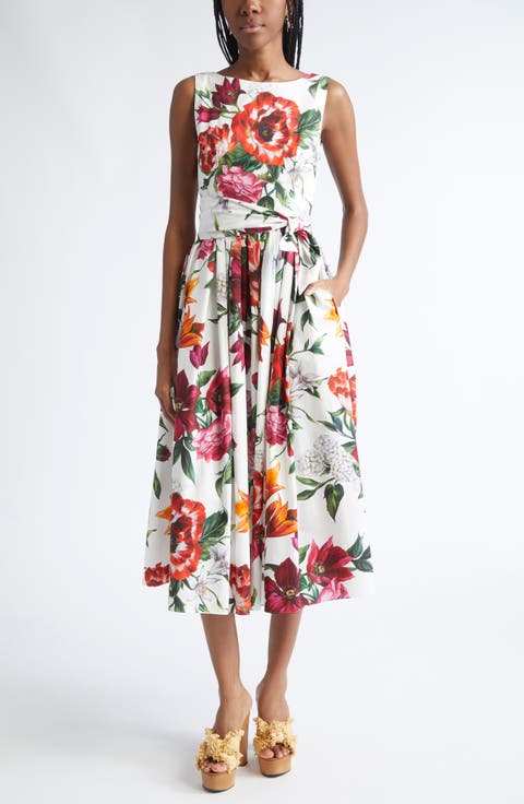 ワンピース Dolce & Gabbana SHORT SLEEVES MIDI DRESS (F6GAUT FU2L8F3981) 23602235_54231162_600.jpg