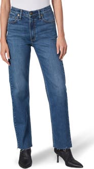 rag & bone Harlow Raw Hem Ankle Straight Leg Jeans