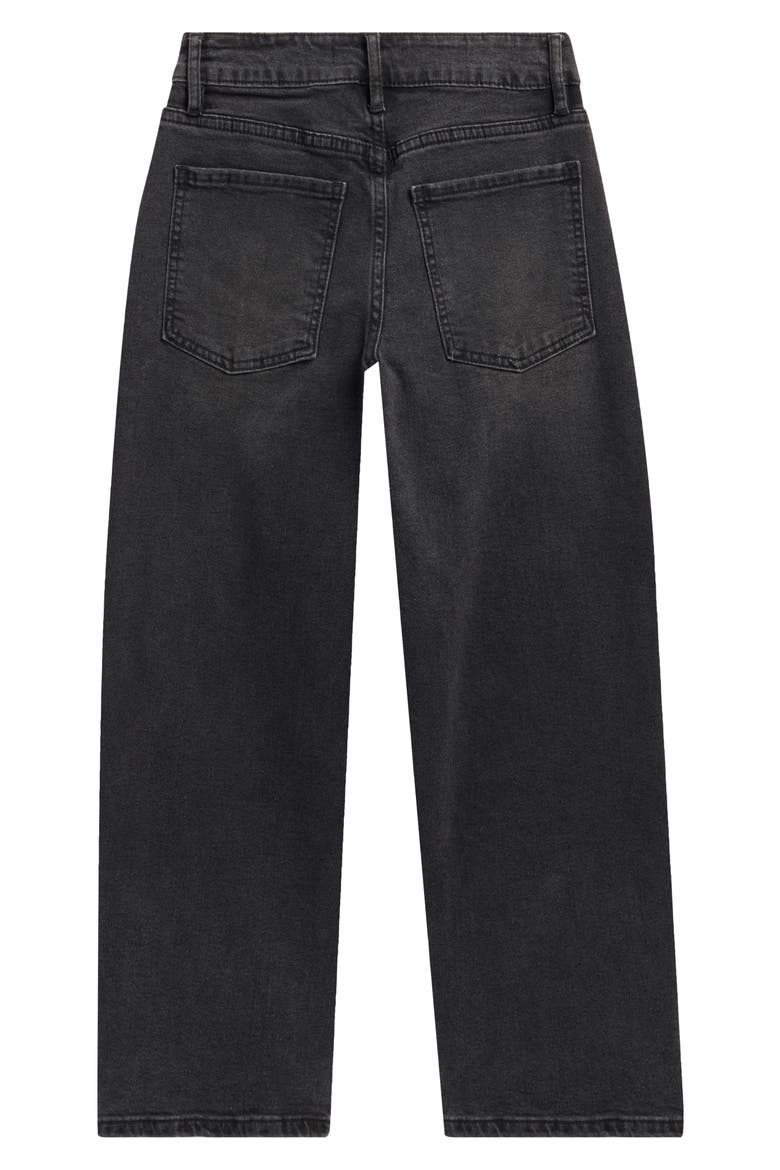 Kids' Baggy Fit Barrel Leg Jeans, Alternate, color, 08W - BLACK