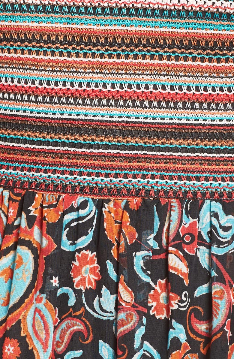 ECI Mixed Media Fit & Flare Dress, Alternate, color, 