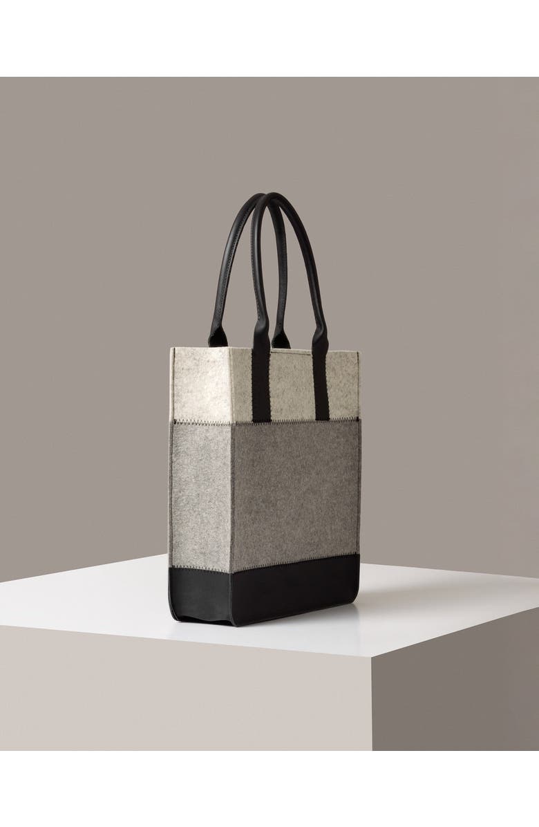 Graf Lantz Jaunt Merino Wool Tote, Alternate, color, Granite / Black