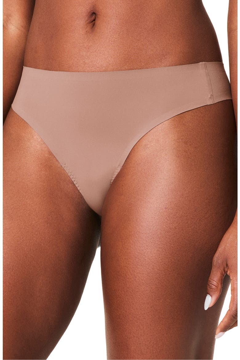 Fit-to-You Assorted 3-Pack Thongs, Main, color, CAFE AU LAIT/ LEOPARD/ BLACK