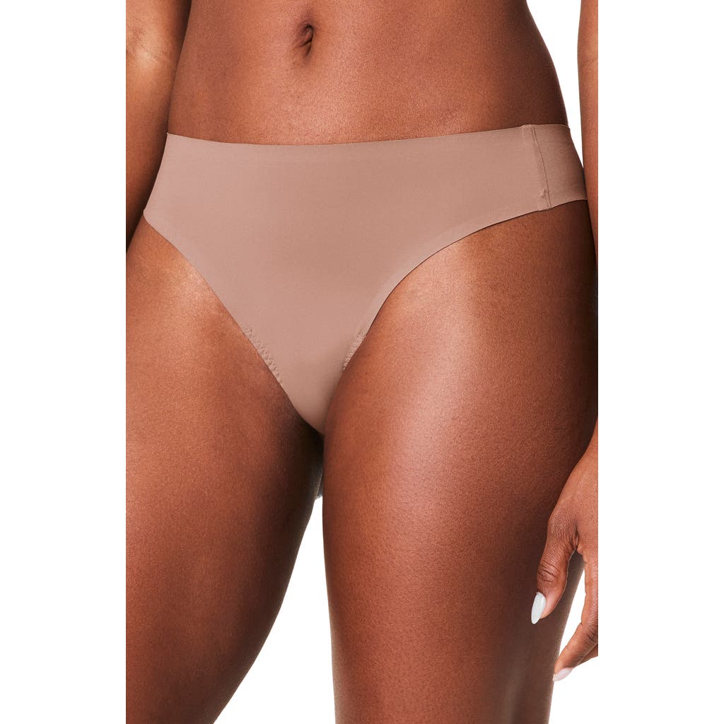 Spanx ® Fit-to-you Assorted 3-pack Thongs In Cafe Au Lait/leopard/black